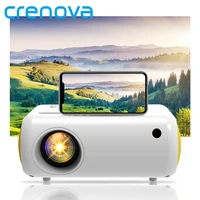 crenova mini portable projector support full hd 1080p 3d video home theater projector for led android proyector native 480p