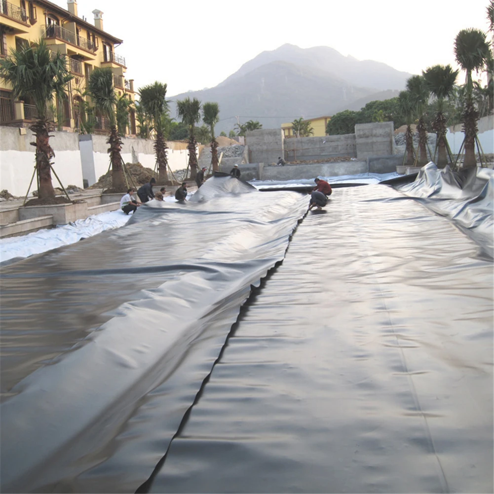 Водонепроницаемая Резиновая рыбка HDPE для бассейна подкладка пруда черного цвета