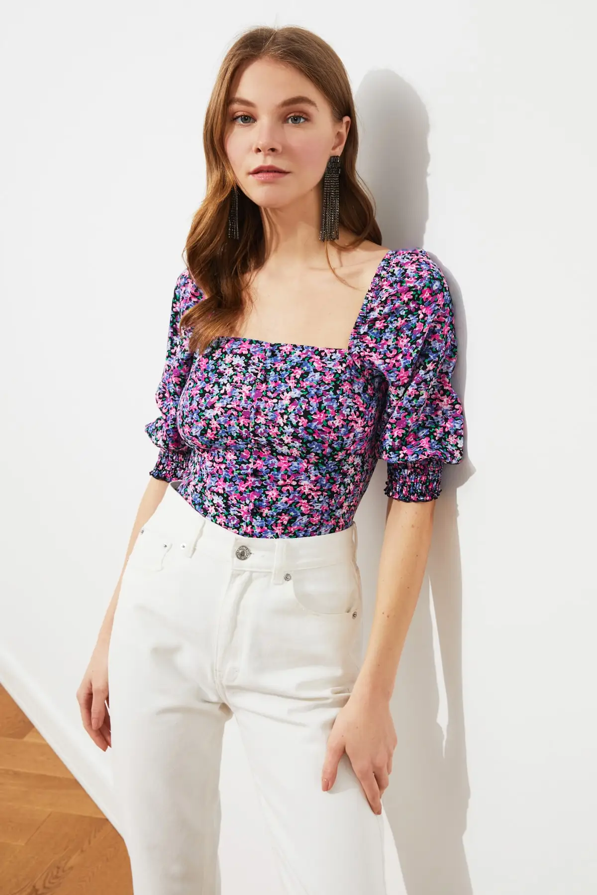 

Trendyol Square Collar Blouse TWOSS21BZ1165