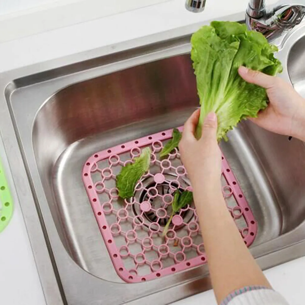 2# Set De Table Plastique Rectangle Platzsets Plastic Kitchen Sink Protector Draining Mat Deluxe Anti-slip | Обустройство дома