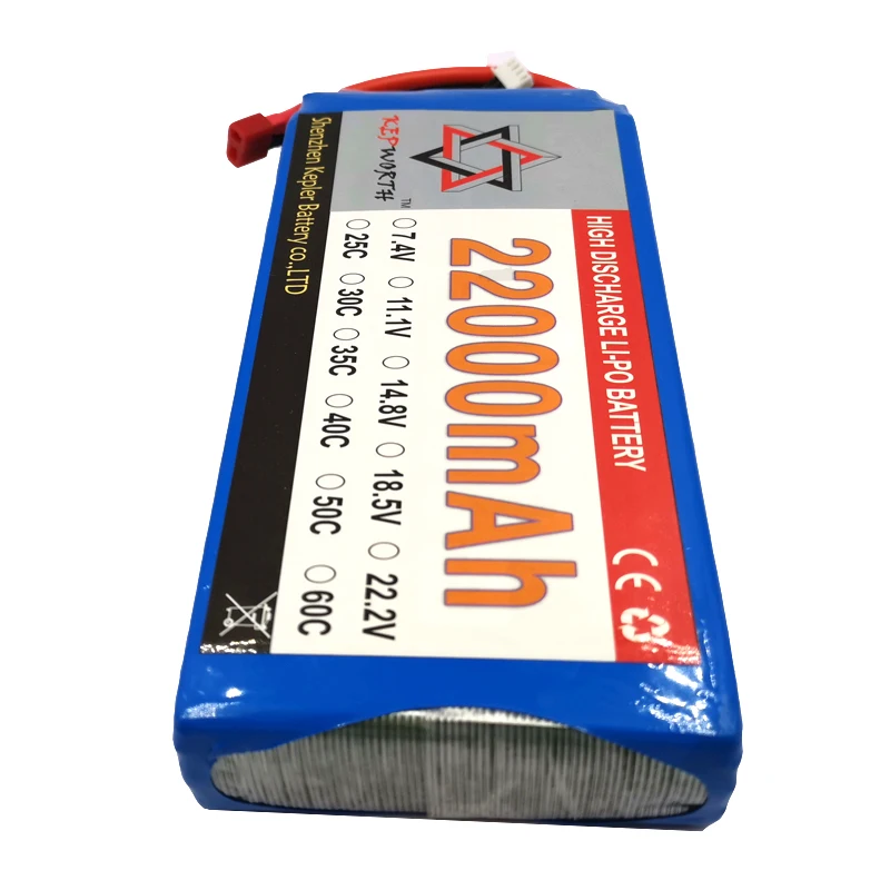

2S 7.4V RC Lipo Battery 22000mAh 25C High Capacity For Helicopter Drone Plane Car Toy RC Li-Po Battery High Power