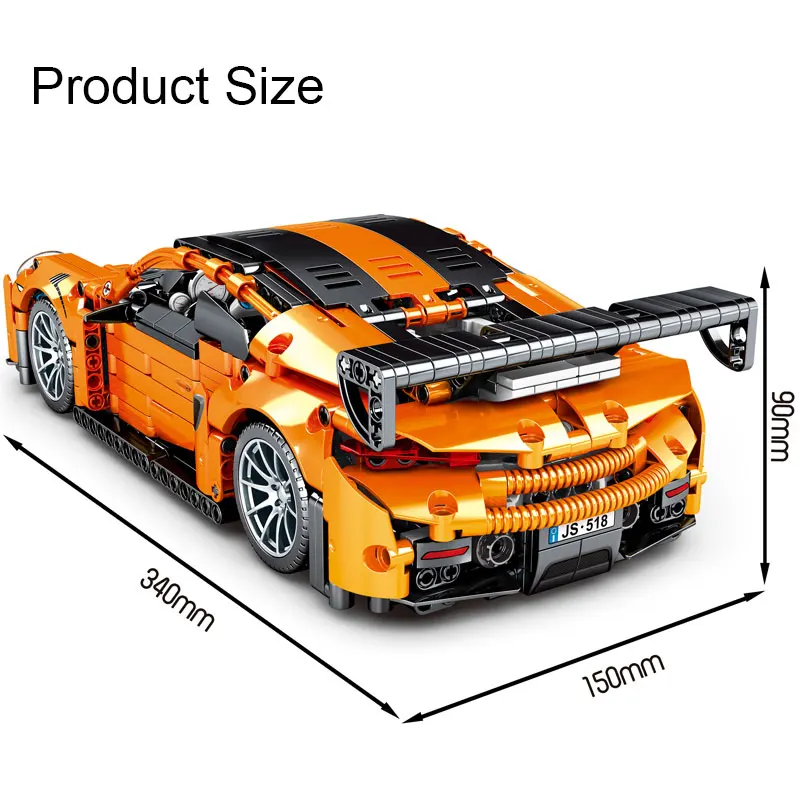 

Gulo gulo 1220pcs 1:14 Racing Sport Car Model Building Block Mechanical High-tech Racer Vehicle Bricks Set Toys GIfts For Kids