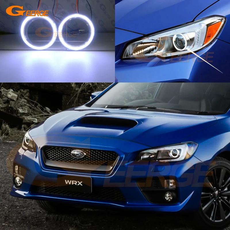 Отличное Ультра яркое COB led Ангельские Глазки halo Кольцо для Subaru Impreza WRX sti 2015 2016
