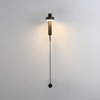post modern led wall light bedside study room wall mounted black gold wall lamp creative simple led rotate wall lights for home