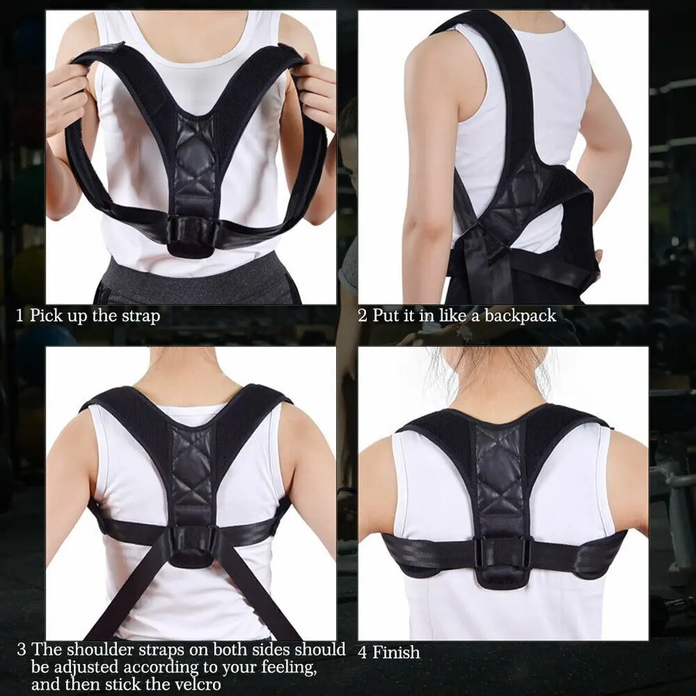 

Back Correction With Breathable Adjustable Humpback Sitting Posture Corrector Men And Women Children Back Shoulder Support