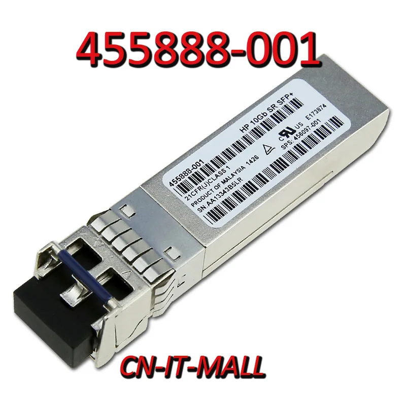 

Новинка 455888-001 455886-B21 10G 10km 1310nm SR SFP + трансивер