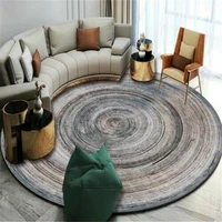 new nordic annual ring round carpet living room bedroom carpet safety non slip bedside carpet household room decoration products