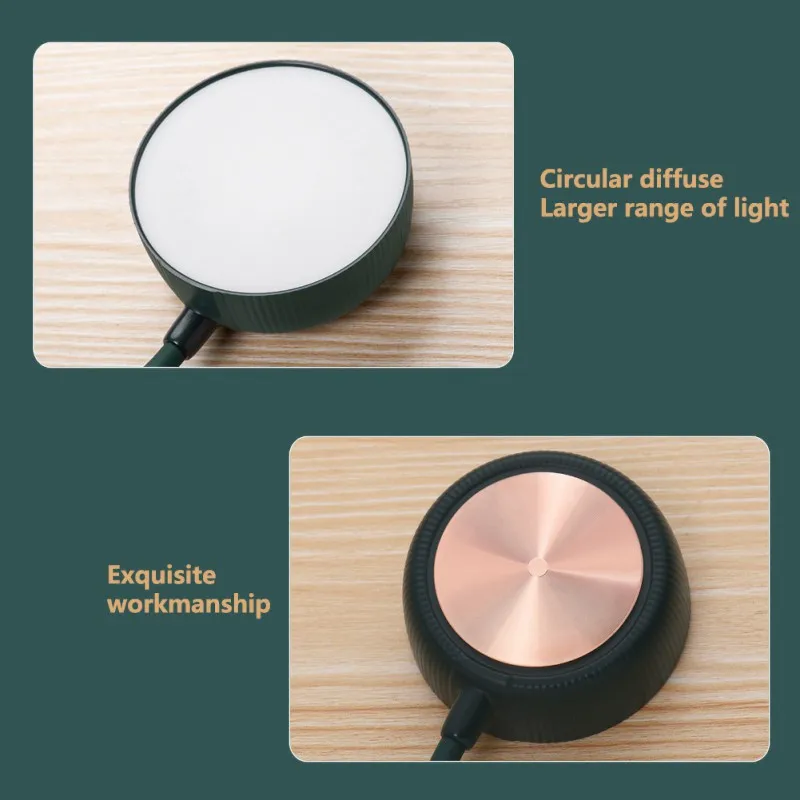 

Charging Desk Lamp 2000mAh USB Rechargable Portable Table 3 Grade Modes Dimming Reading Night Light