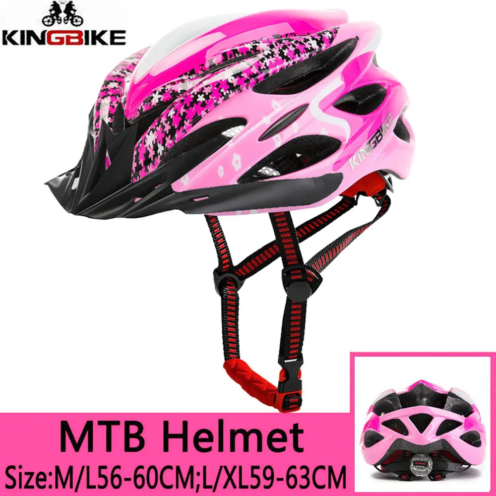 KINGBIKE шлем велосипедный взрослыйвелосипедный шлем для мужчин pro вело шлем шлем для велосипедавело шлем - Цвет: 656-Pink