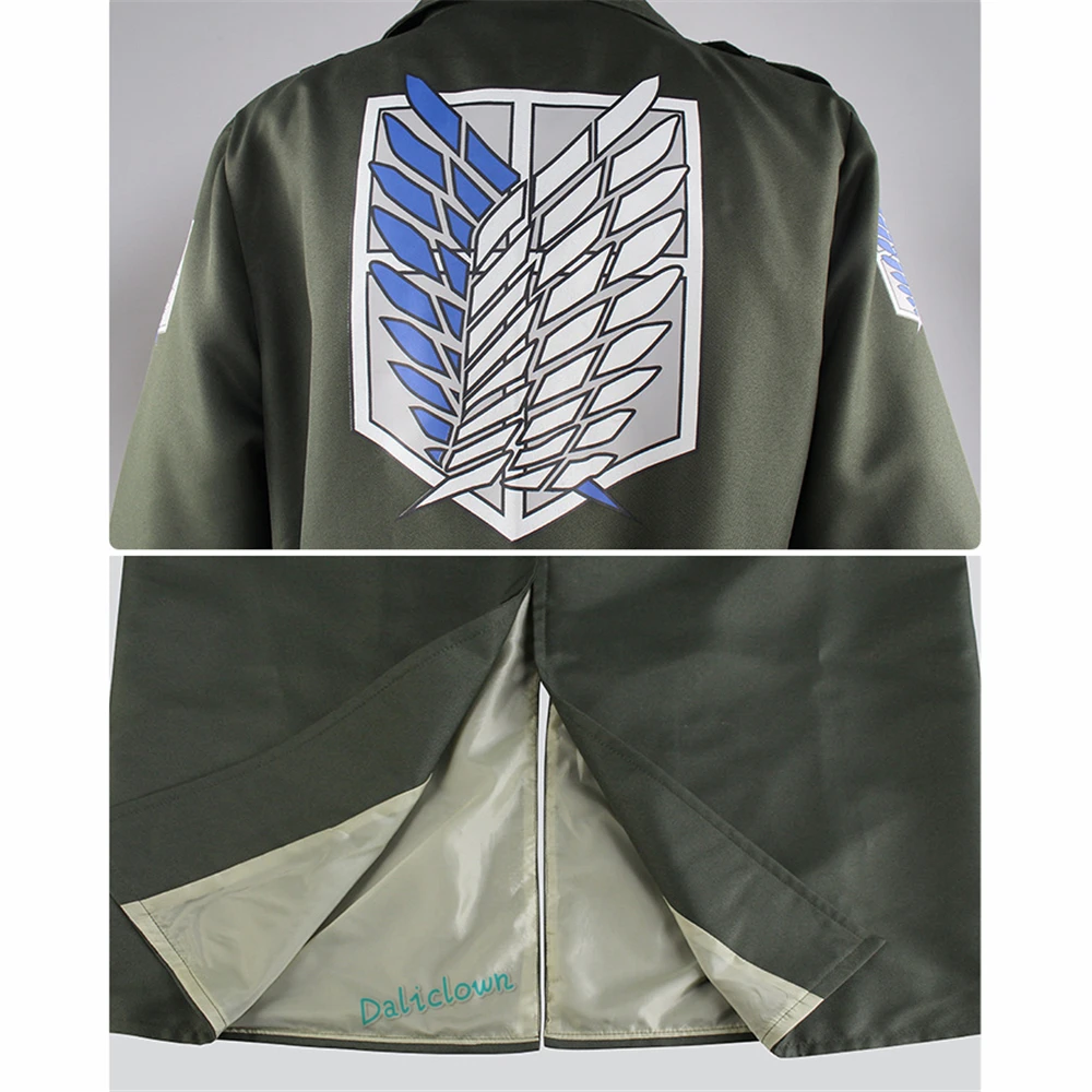 Тренчкот для косплея из атаки на Титанов | Тематическая одежда и униформа