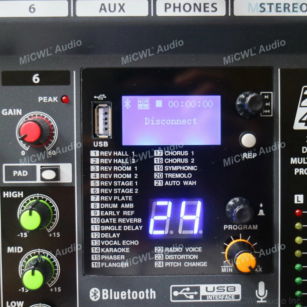 Лучший 6 микрофон Вход канальный звук аудио DJ Mixng смеситель Bluetooth консоль