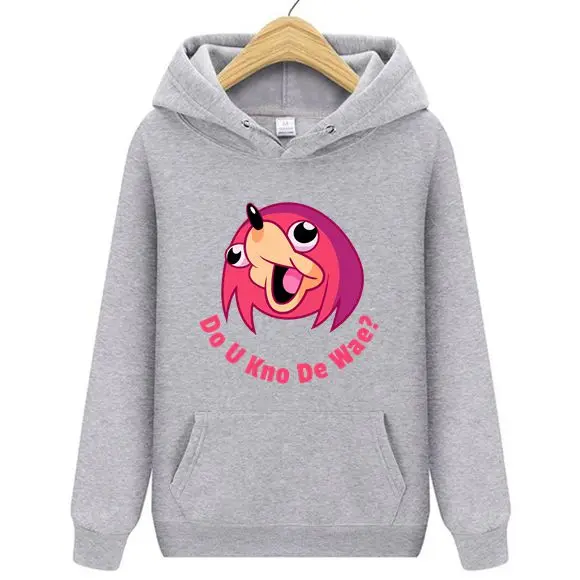 U Kno De Wae? Kawaii интернет меме мужские толстовки с капюшоном забавные Wae Ugandan Knuckles The Way