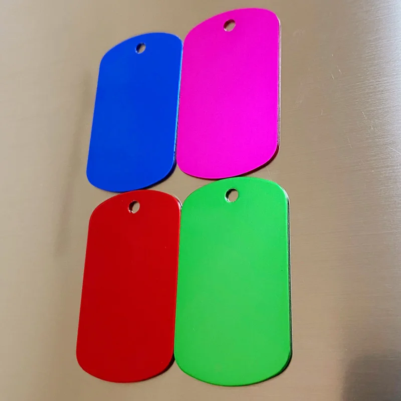 Военная бирка для собак 50x29 мм армейская жетон из анодированного алюминия