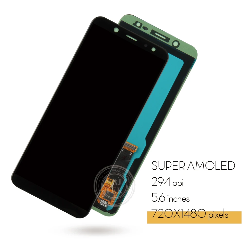 ЖК-дисплей 5 6 ''SUPER AMOLED для SAMSUNG Galaxy A6 2018 A600 дигитайзер сенсорного экрана в