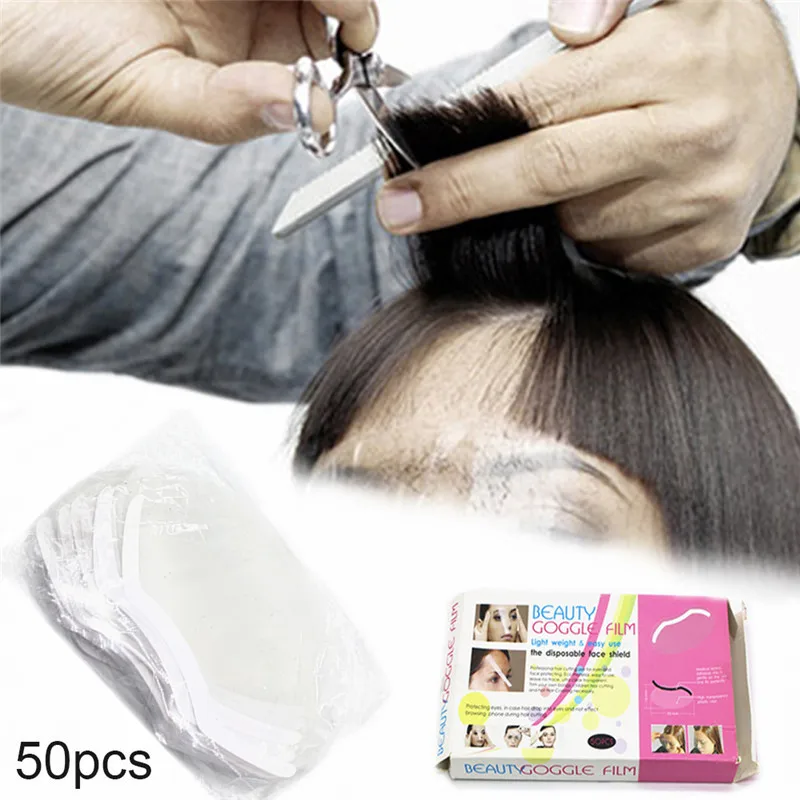 Маски одноразовые прозрачные для парикмахерских 50 шт./компл. пластиковый экран