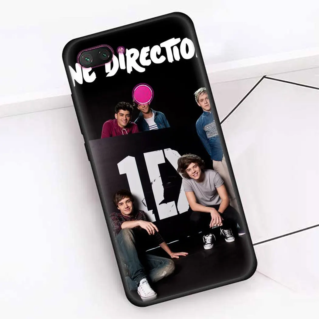 Soft silicone Cover for Redmi Note 5 6 7 8 Pro 5A 8T Prime 4X K30 Poco X2 Black Phone Case One Direction | Мобильные телефоны и