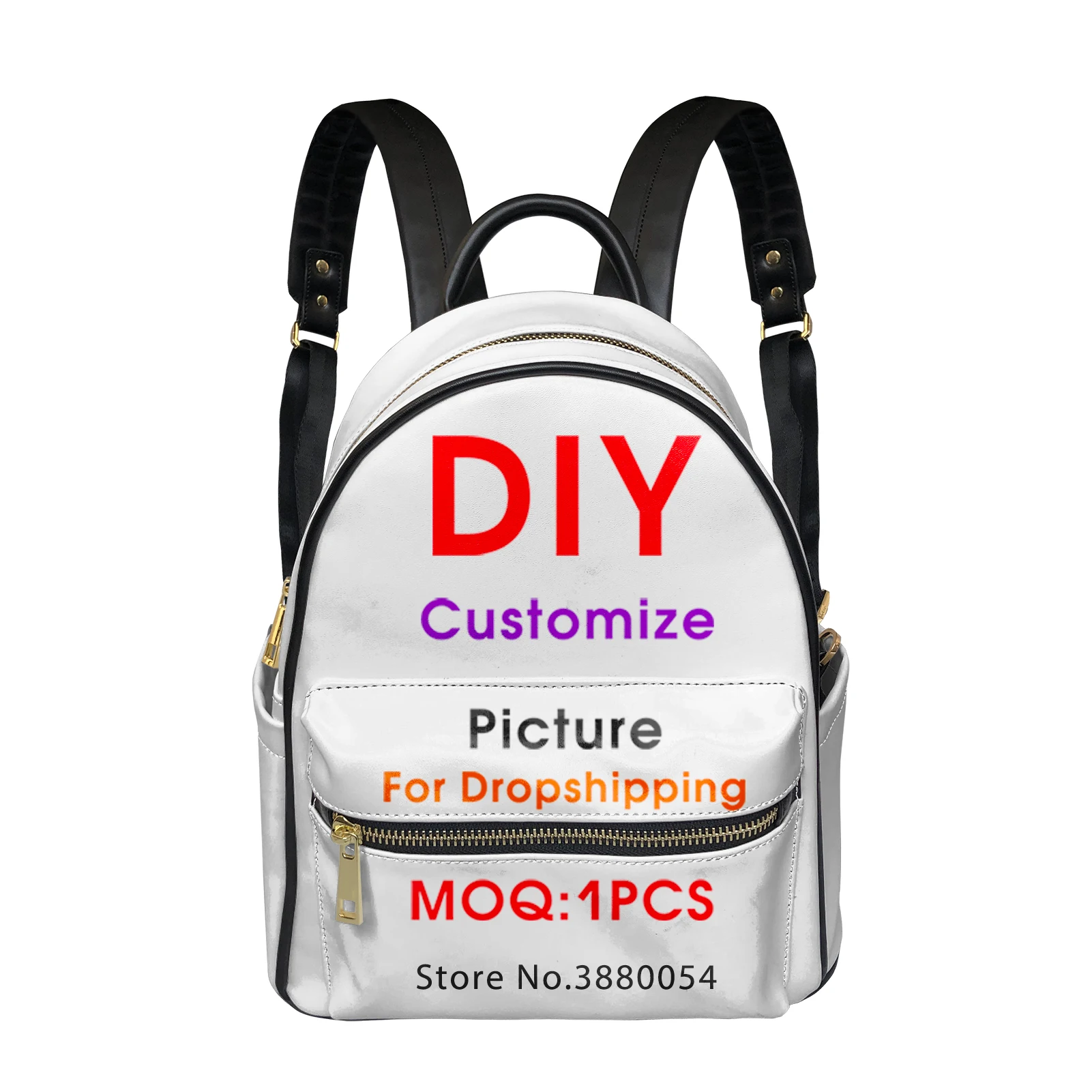 WHEREISART 3D özel görüntü logosu Mini sırt çantası kadınlar için 2021 lüks gençler için okul kız kadın Dropshipping çanta bayan