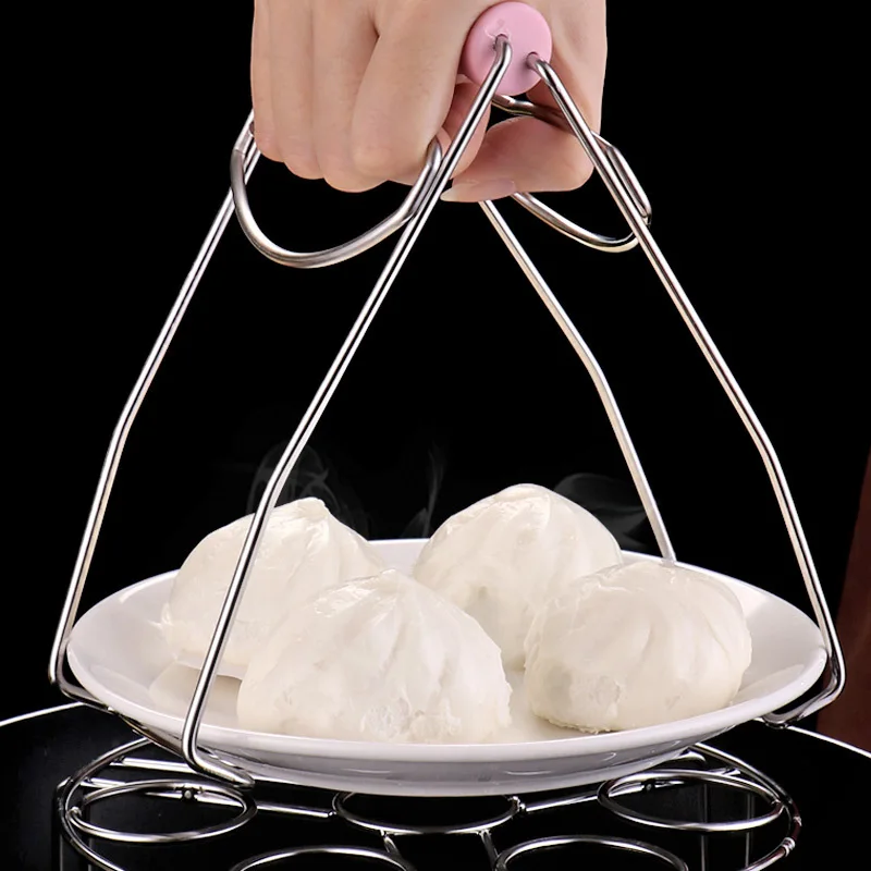 

Stainless Steel Anti-scalding Clamps Household Kitchen Tray Clamps Steaming Clamps Non-slip Steamer Tray Clips Kitchen Tools