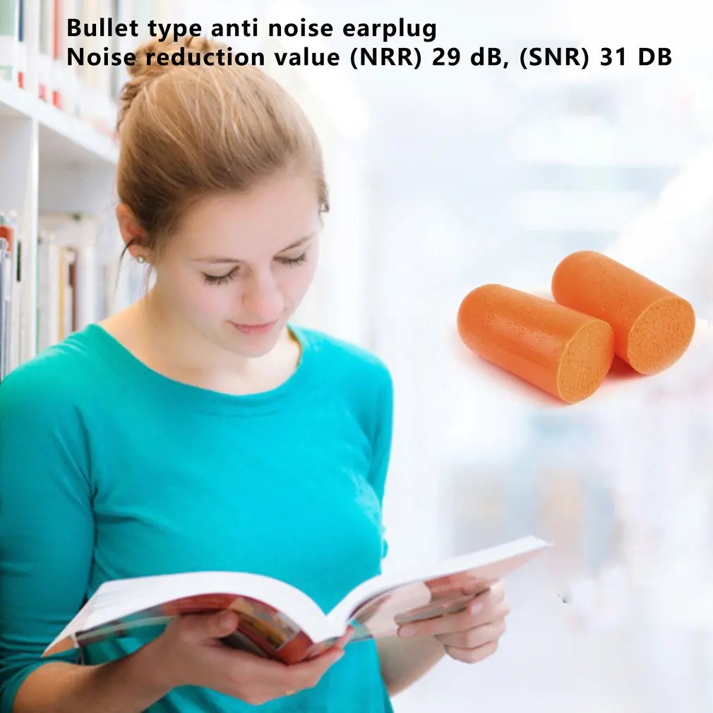 1 пара новинка мягкие поролоновые беруши затычка для ушей Шум редуктор Хранитель