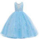 Платье для девочек с цветами, платья на свадьбу и вечеринку, лето 2021, платье принцессы для маленьких девочек, детские платья для девочек, костюм для детей