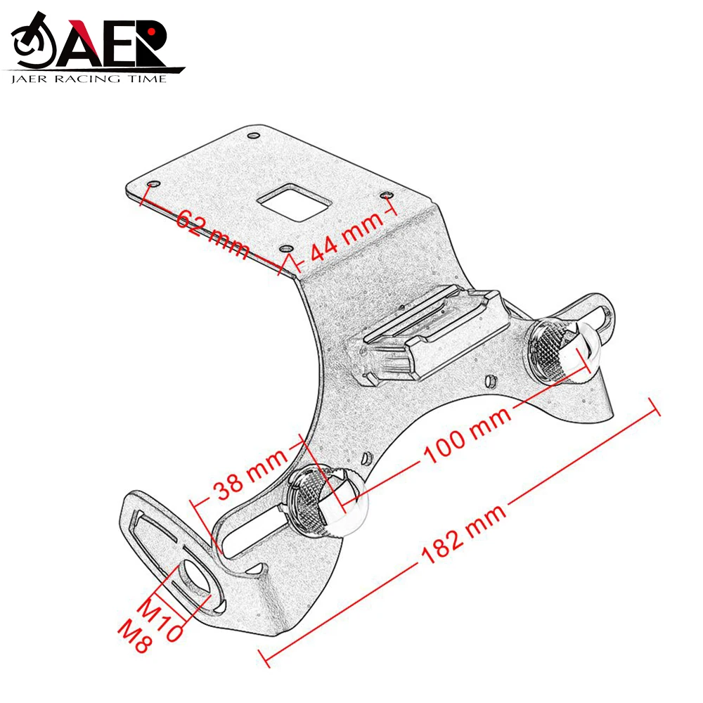 For Kawasaki Z800 2013-2018 Motorcycle License Plate Holder Tail Rear Light Bracket Mount Support LED light | Автомобили и