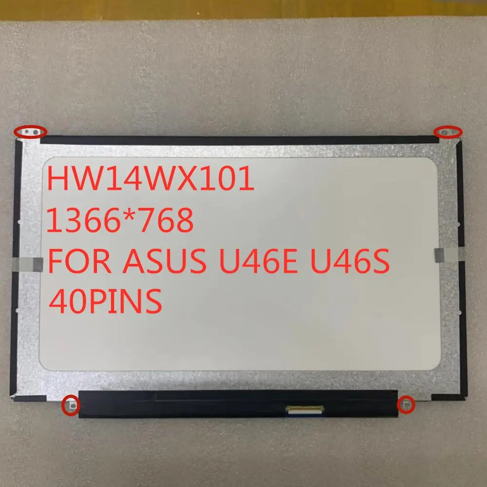 

Free shipping original HW14WX101 HW14WX103 HW14WX107 HW14WX107 HW14WX101-03 FOR ASUS U46E U46S Q400a Laptop LCD SCREEN