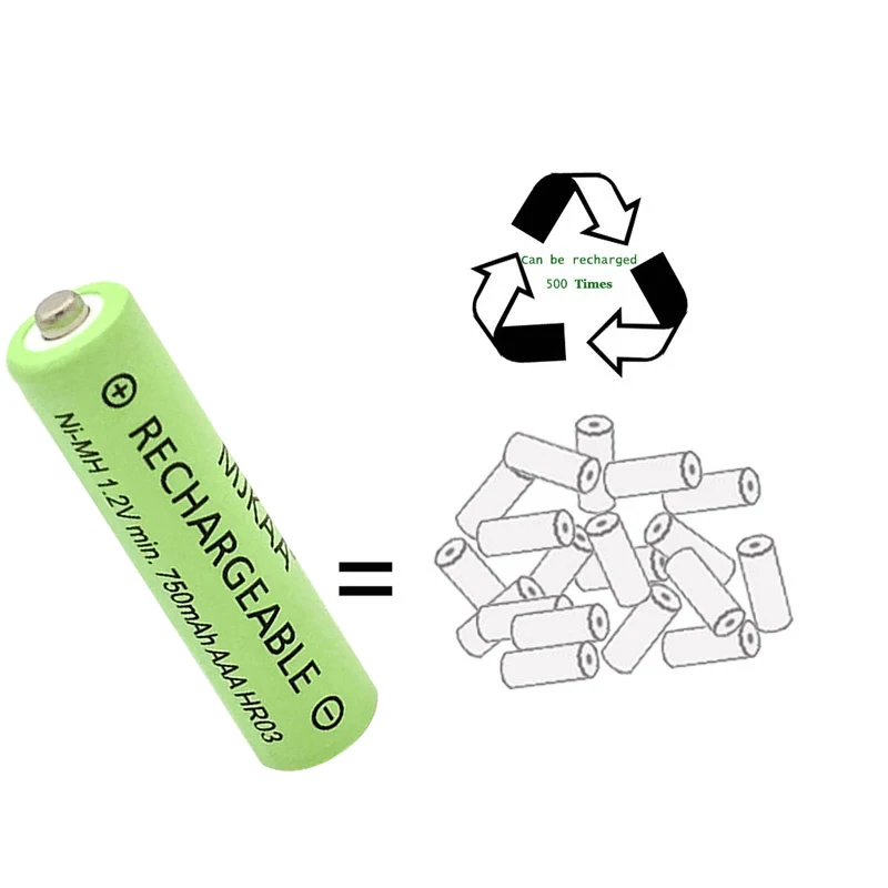 

Wholesale Cheap AJQQ Large Capacity nimh aaa battery 750MAH 1.2V rechargeable batteries aaa For Clock Watch Toys