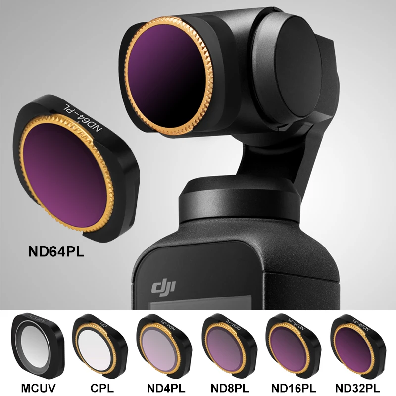 

For DJI Pocket 2 UV CPL ND4PL ND8PL ND16 PL ND 32 PL ND 64 PL Camera Lens Filter for DJI OSMO POCKET Gimbal Accessories