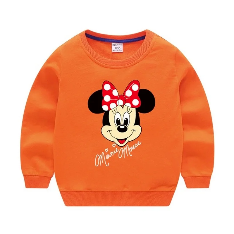 

Autumn Cute Teenagers Girls Clothes Children Outfits Minnie Mouse Printed Long Sleeve Sweatshirt Spring Kids Sport Costume
