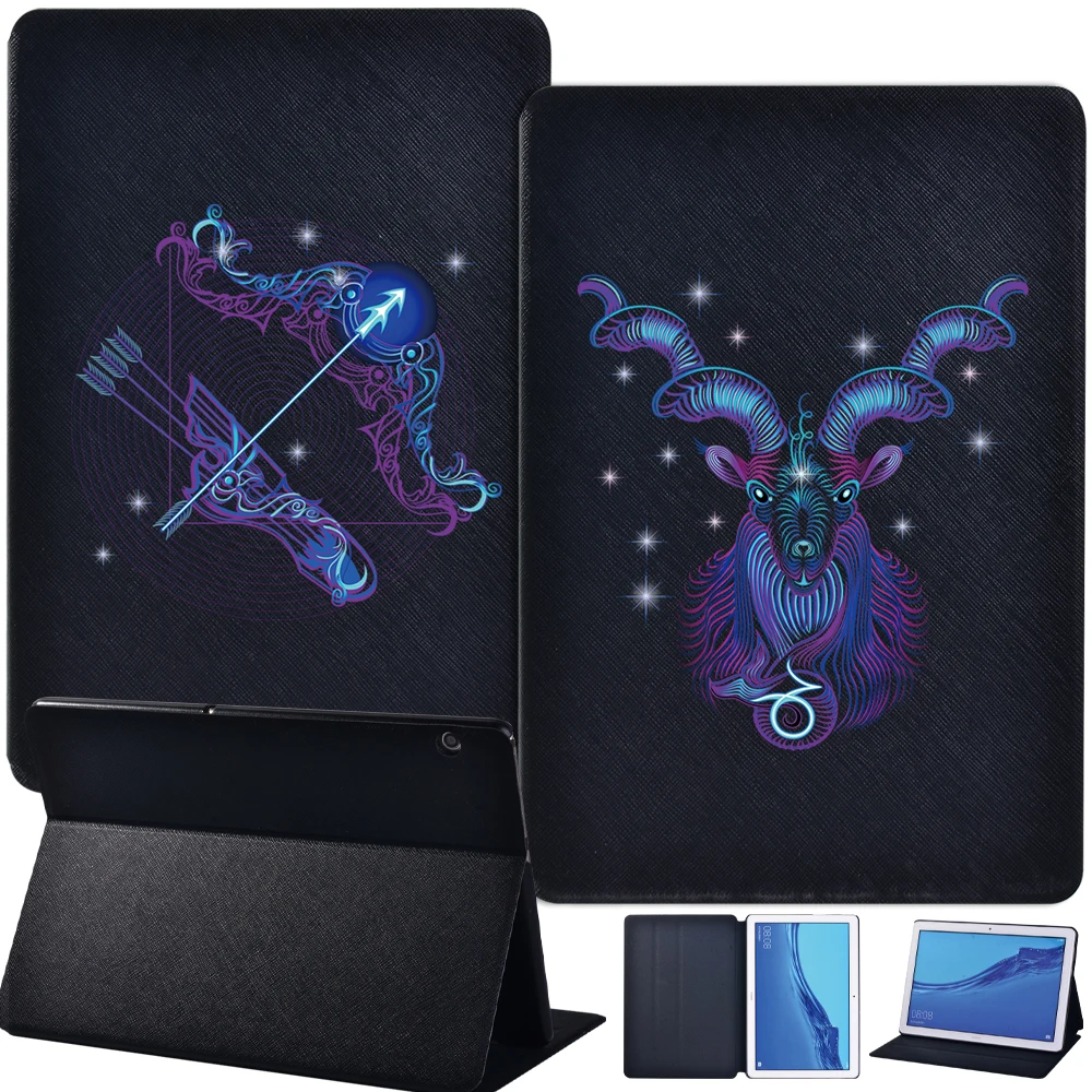 

PU Leather Stand Shell for Huawei MediaPad T3 8.0 /T3 10 9.6" /T5 10 10.1" Shockproof Anti-Dust Tablet Case + Stylus