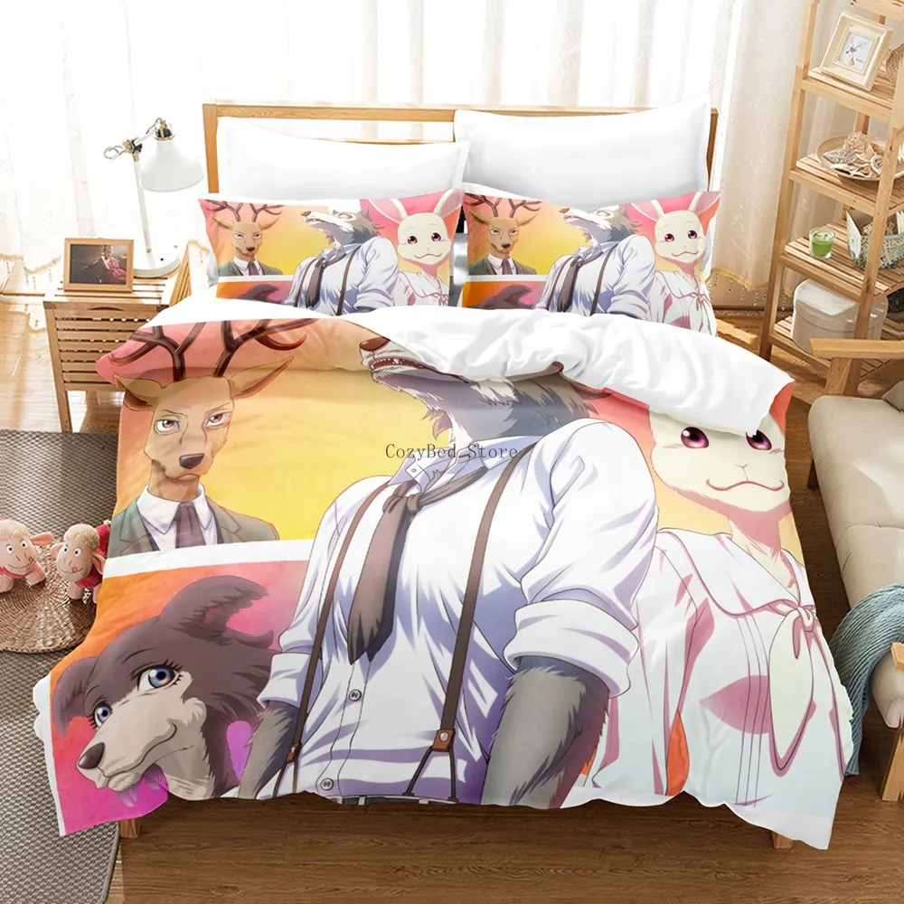 

Beastars Bedding Sets Kids Anime Duvet Cover Set Comforter Bed Linen Twin Queen King Single Size Dropshipping Gift Boys
