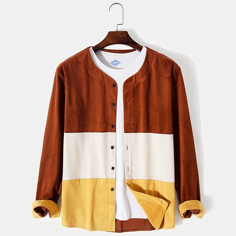 

Мужская одежда 2021, осенняя Новая мужская рубашка, модная повседневная цветная рубашка с длинными рукавами, Camisas Para Hombre