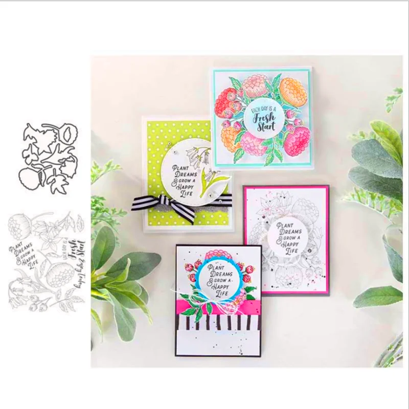 

Flower Dies Metal Cutting Dies and Stamp stencils for DIY scrapbooking die cuts paper craft dies for card making 2020 NEW DIE