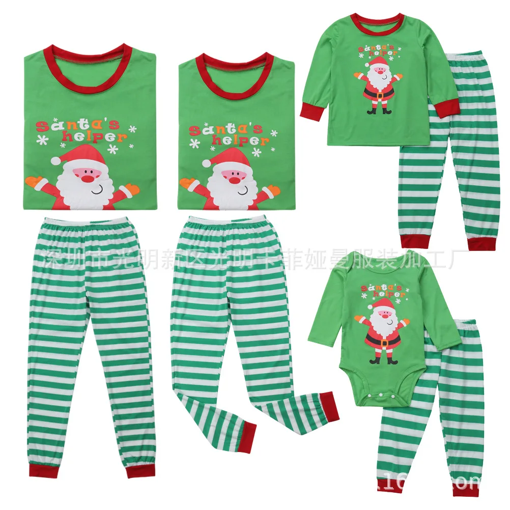 Одежда для рождественских праздников костюм родителей и ребенка домашняя одежда