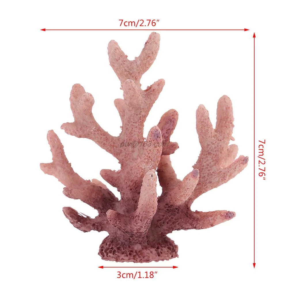 Fish 2016 светильник розовый искусственный яркий коралловый аквариумный украшение