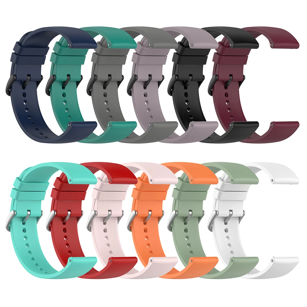 

Watch Straps Watch Accessories Soft Watchband Silicone Straps for Galaxy Watch 4 Classic Smart Bands Replacement