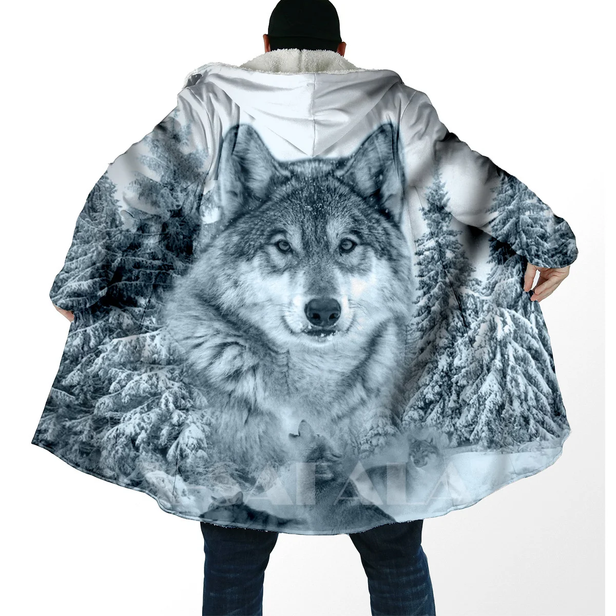 Куртка унисекс с капюшоном плотная теплая верхняя одежда 3D-принтом короля тигра