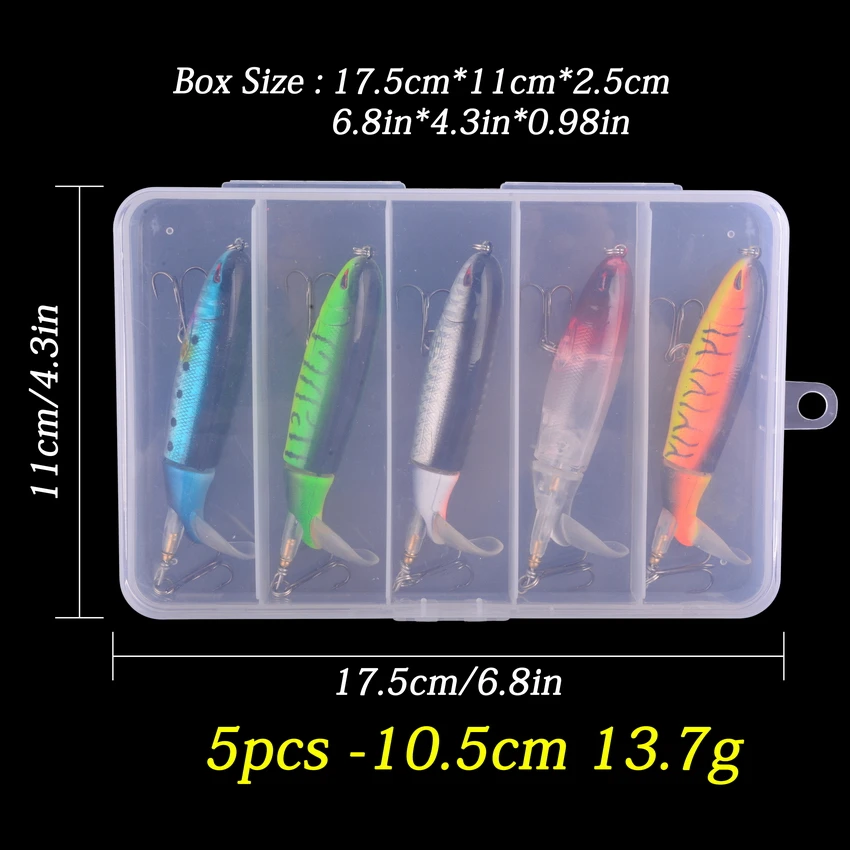 5 шт./корт. 100 мм набор плавающих Поппер Для рыболовной приманки искусственные