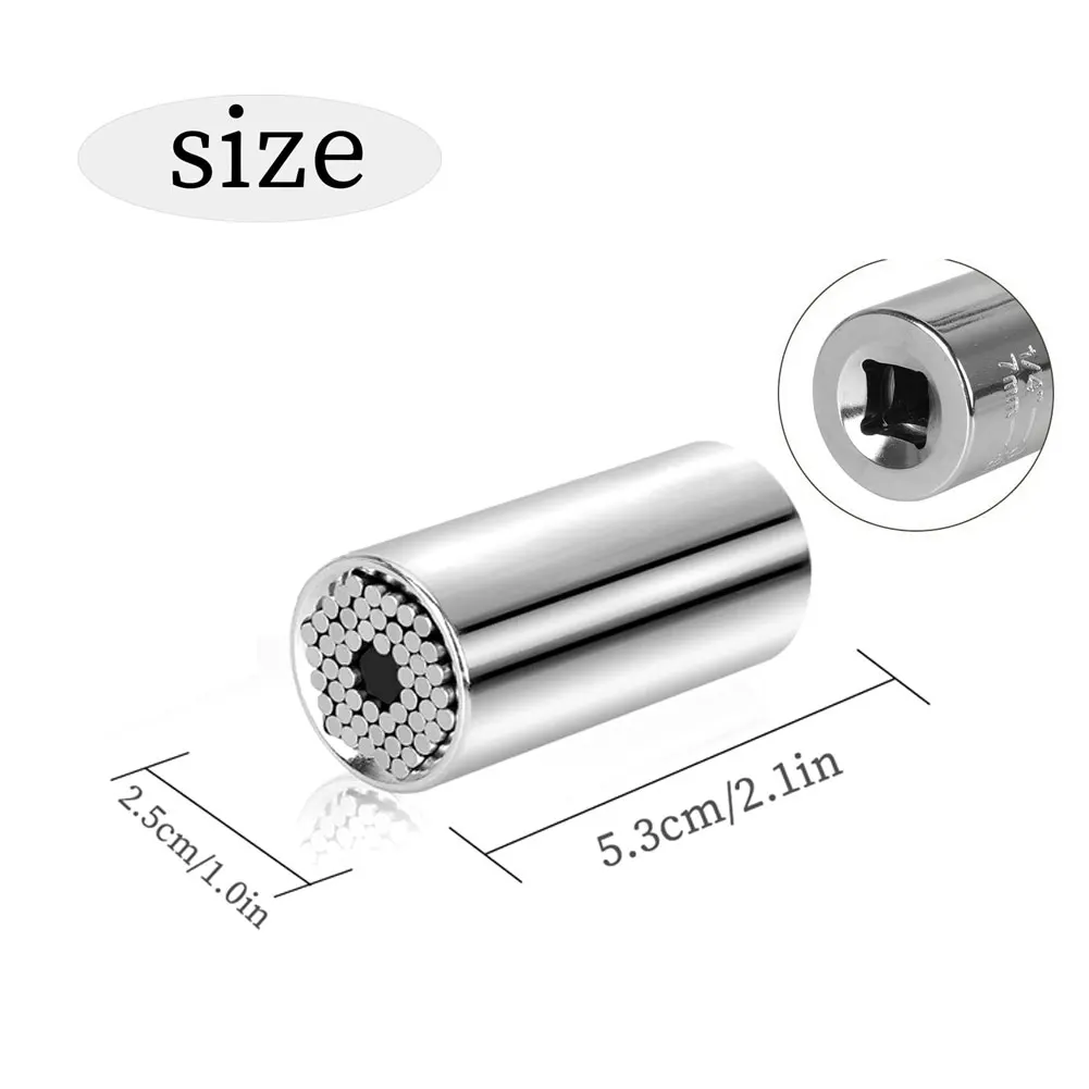 

Universal Socket Grip Adapter 7mm-19mm Multi-Function Socket Wrench Repair Hand Tool Power Drill Ratchet Adapter Set 4PCS Nice
