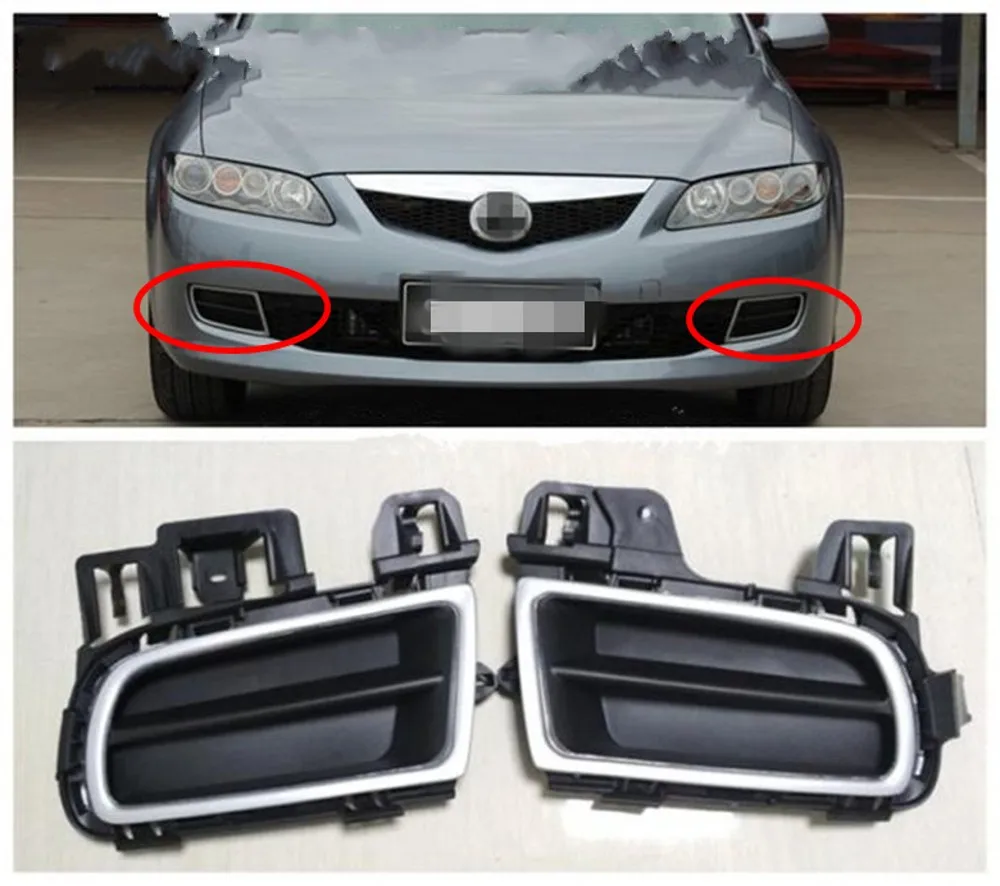 

JanDeNing 1 пара для Mazda 6 M6 2006-2010, передний бампер, противотуманная/задняя фара (без отверстия)