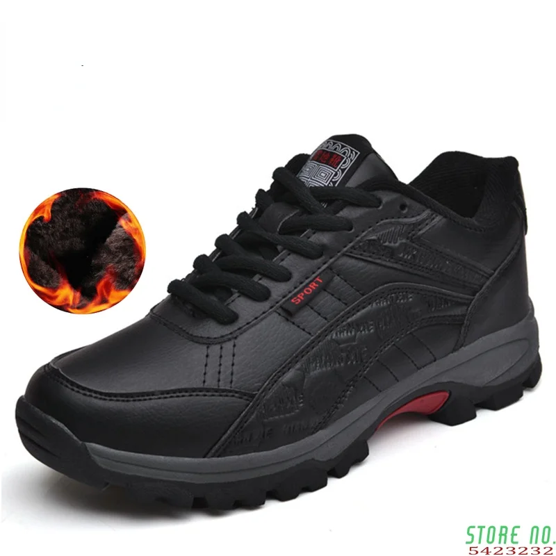 Мужские зимние ботинки Классические повседневные теплые из хлопка мужские