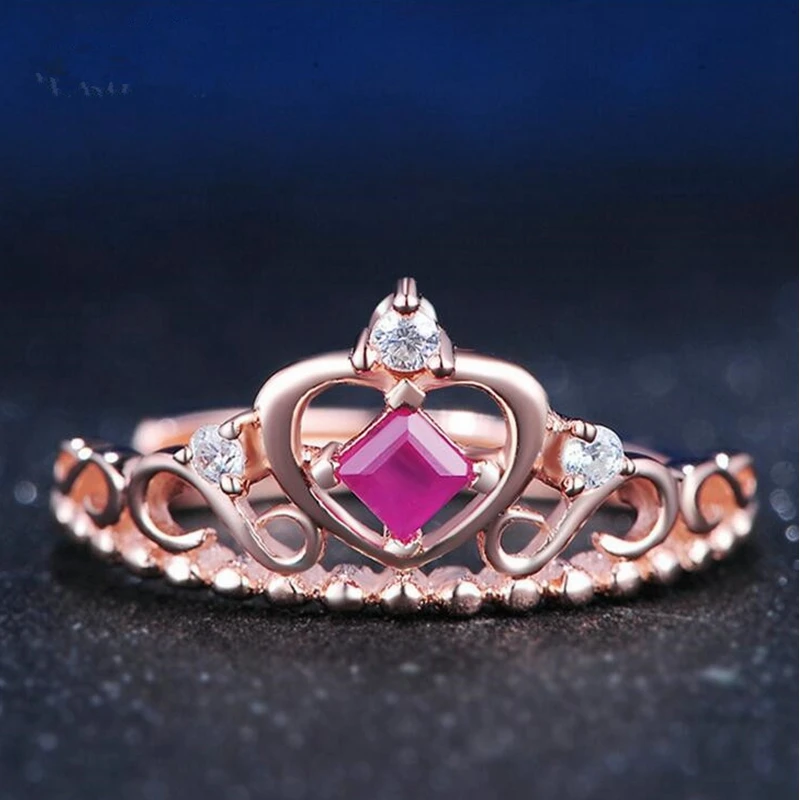 SHDEDE серебряное ювелирное изделие из натурального рубин бирмы 0 25 карат кольцо в