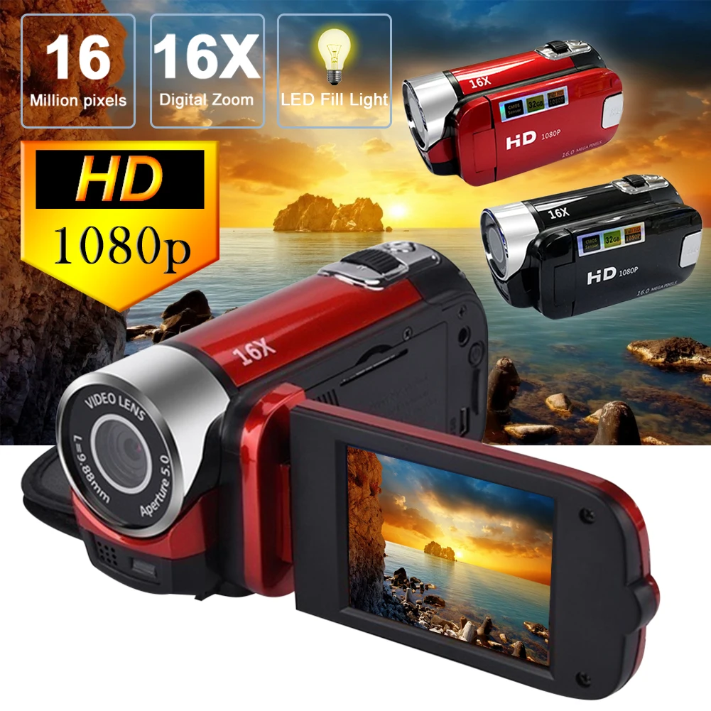 

Professional 1080P HD camcorder video camera night vision 2.7 in LCD touch screen Camera 16X digital zoom camera with microphone