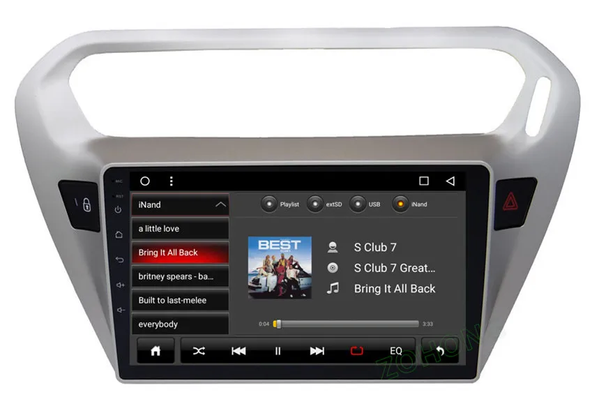 2.5D Восьмиядерный 2G+ 32GB Android автомобильный мультимедийный dvd-плеер для Citroen Elysee для peugeot 301 Автомобильный gps навигатор Авто Радио стерео