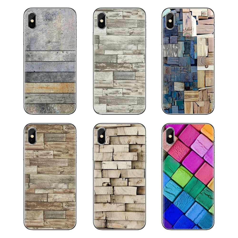 Пастельный Деревянный Цветной блокирующий узор мягкий ТПУ чехол для телефона iPod