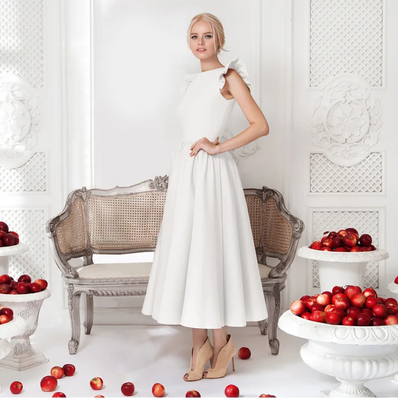 Женская юбка американка длиной до колена элегантное приталенное платье с