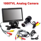Цветная дверная камера 1000TVL с углом обзора 140 градусов, 7-дюймовый монитор, кабель 5 м, адаптер питания