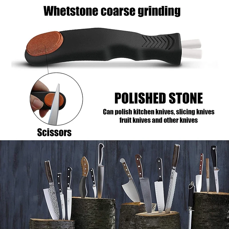 

2 Pcs Ice Skate Sharpener, Ice Hockey Skate Skating Edge Blades Sharpener, Hand Held Skate Sharpener Great for Skates