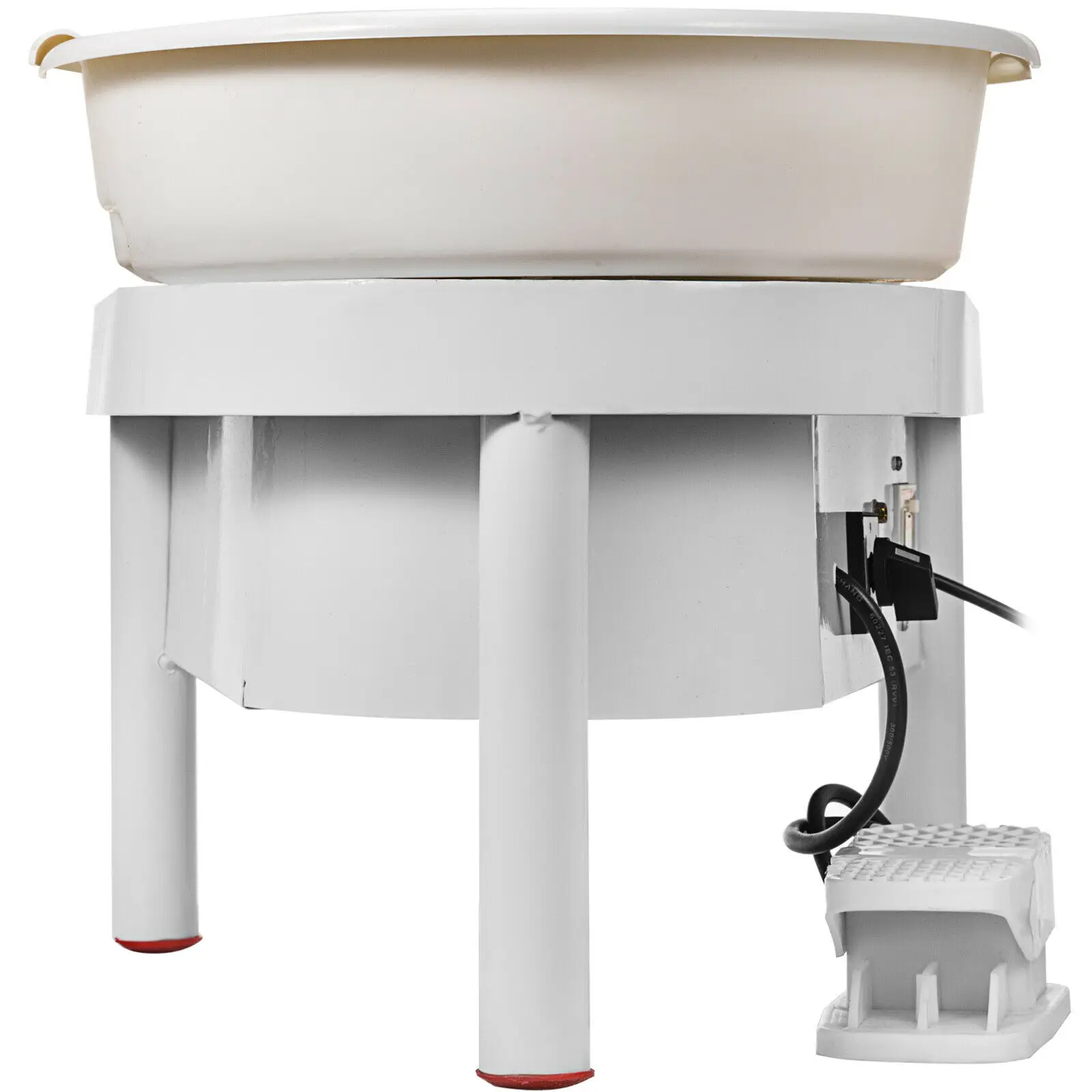 

Pottery Wheel 25CM Pottery Forming Machine 350W with Foot Pedal and Detachable Basin Easy Cleaning Christmas Gift