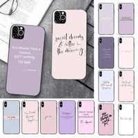 color background maxim motivating text phone case for iphone 13 11 12 pro xs max 8 7 6 6s plus x 5s se 2020 xr cover